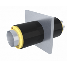 Опора неподвижная вариант А ППУ ПЭ с МЗИ и КВ тип 1 Ст3сп 26,8х3,2х255х16х2500 мм ГОСТ 3262-75