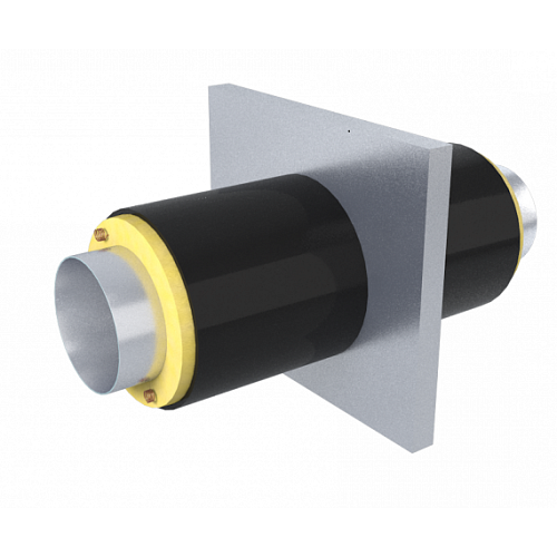 Опора неподвижная укороченная вариант А ППУ ПЭ тип 1 Ст3сп 26,8х2,8х255х16х1500 мм ГОСТ 3262-75