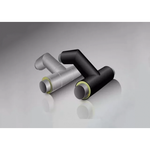 Тройниковое ответвление стальное ППУ ОЦ с МЗИ тип 2 09Г2С 57х3,5х38х3х1200х730 мм ГОСТ 8732-78