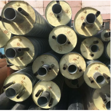 Труба в ППУ изоляции со спутником в полиэтиленовой оболочке тип 1 09Г2С Ду32 108х3,5 мм ГОСТ 10704-91