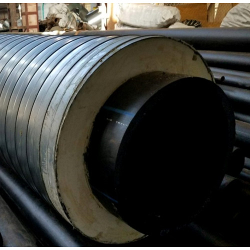 Труба в ППУ изоляции ПНД оцинкованная SDR 11 16 PN ПЭ 100 280х25,4х400х0,8х59,2 мм